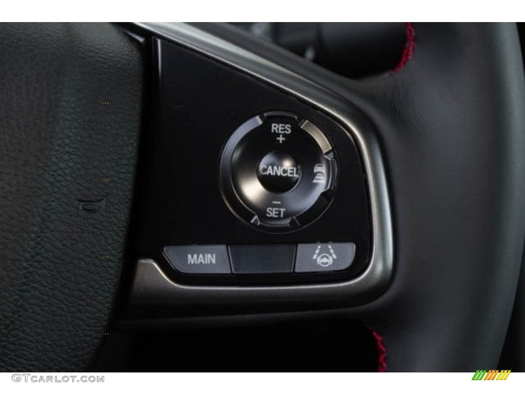 2020 Honda Civic Si Sedan Black Steering Wheel Photo #136028851