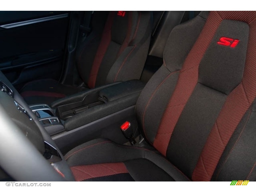 Black Interior 2020 Honda Civic Si Sedan Photo #136028899