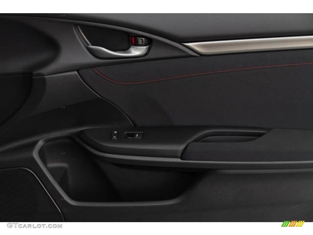 2020 Honda Civic Si Sedan Black Door Panel Photo #136029103