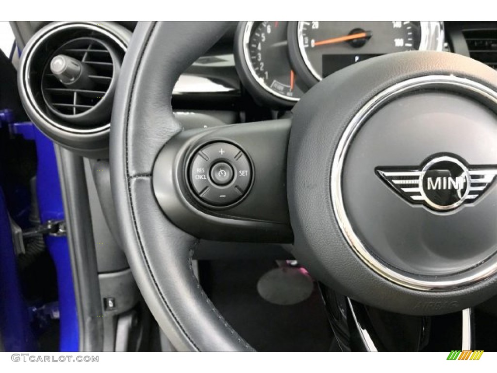 2019 Mini Hardtop Cooper 2 Door Carbon Black Steering Wheel Photo #136033642