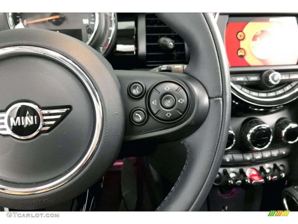 2019 Mini Hardtop Cooper 2 Door Carbon Black Steering Wheel Photo #136033666