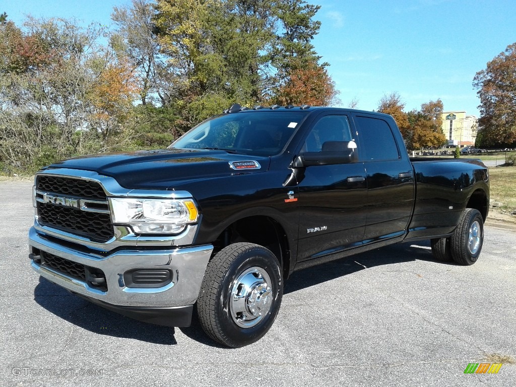 Diamond Black Crystal Pearl 2019 Ram 3500 Tradesman Crew Cab 4x4 Exterior Photo #136038289