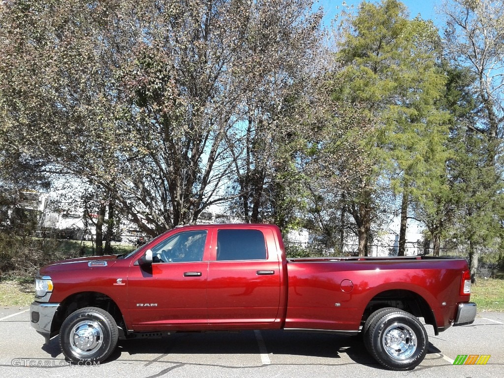 2019 3500 Tradesman Crew Cab 4x4 - Delmonico Red Pearl / Black photo #1