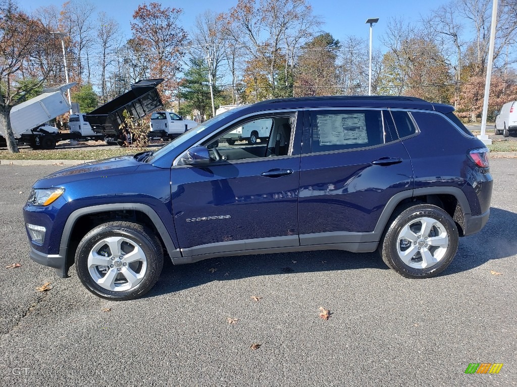 2020 Compass Latitude 4x4 - Jazz Blue Pearl / Black photo #3