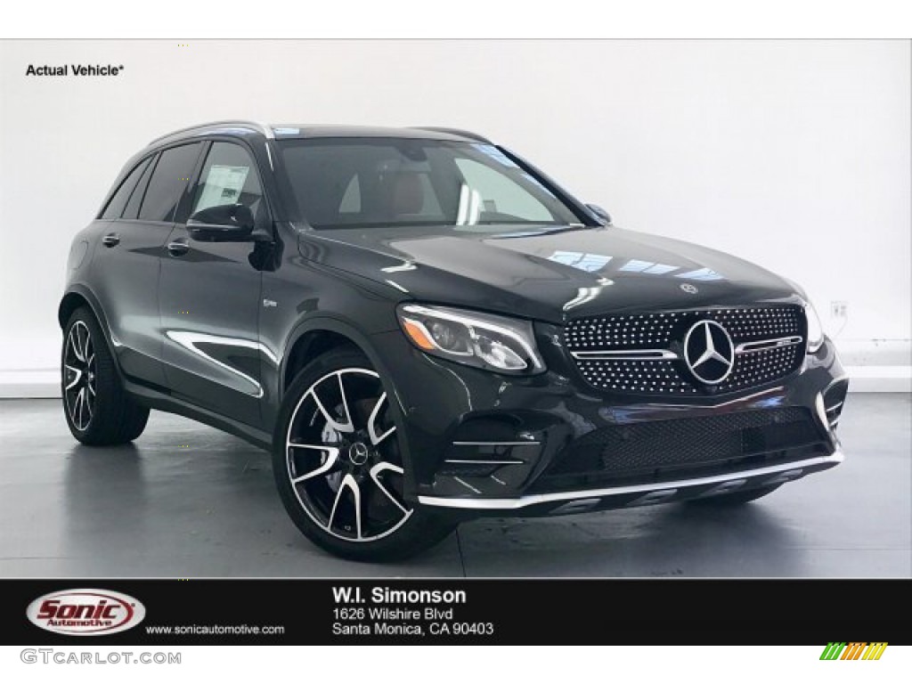 2019 GLC AMG 43 4Matic - Obsidian Black Metallic / Saddle Brown/Black photo #1