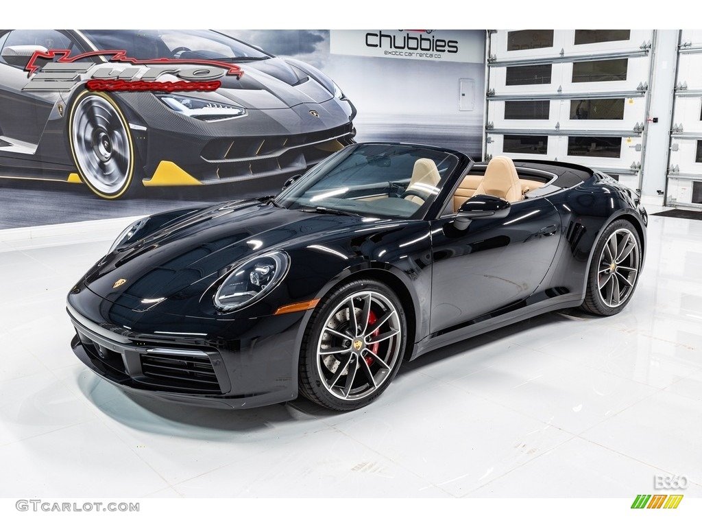 Black 2020 Porsche 911 Carrera S Cabriolet Exterior Photo #136049905