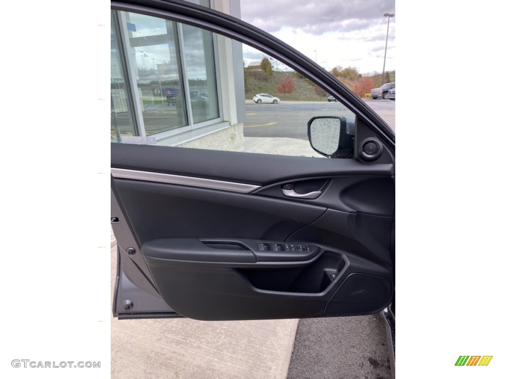 2020 Honda Civic Sport Sedan Black Door Panel Photo #136053517