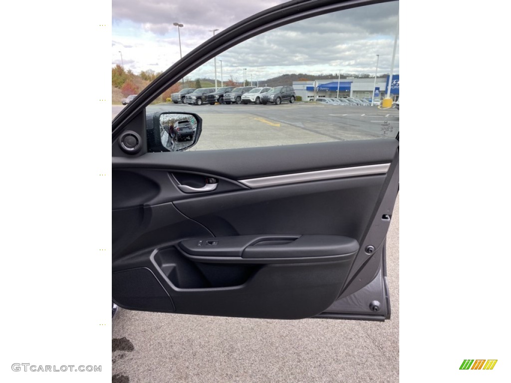 2020 Honda Civic Sport Sedan Black Door Panel Photo #136053658