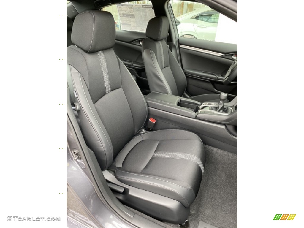Black Interior 2020 Honda Civic Sport Sedan Photo #136053661