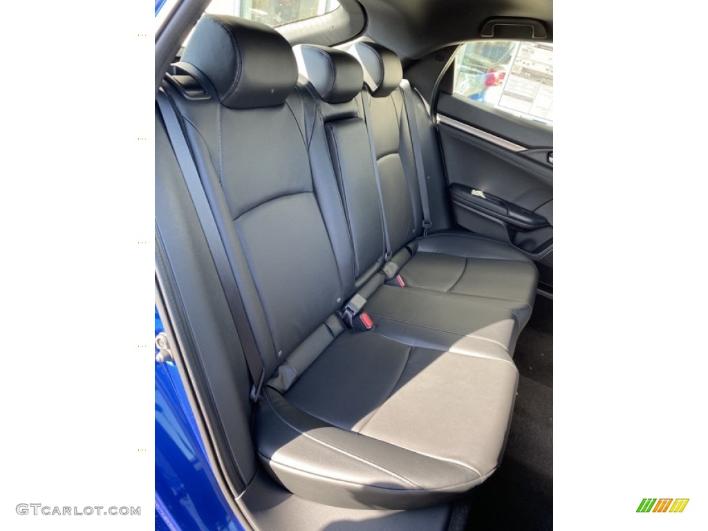 2020 Civic EX-L Hatchback - Aegean Blue Metallic / Black photo #23