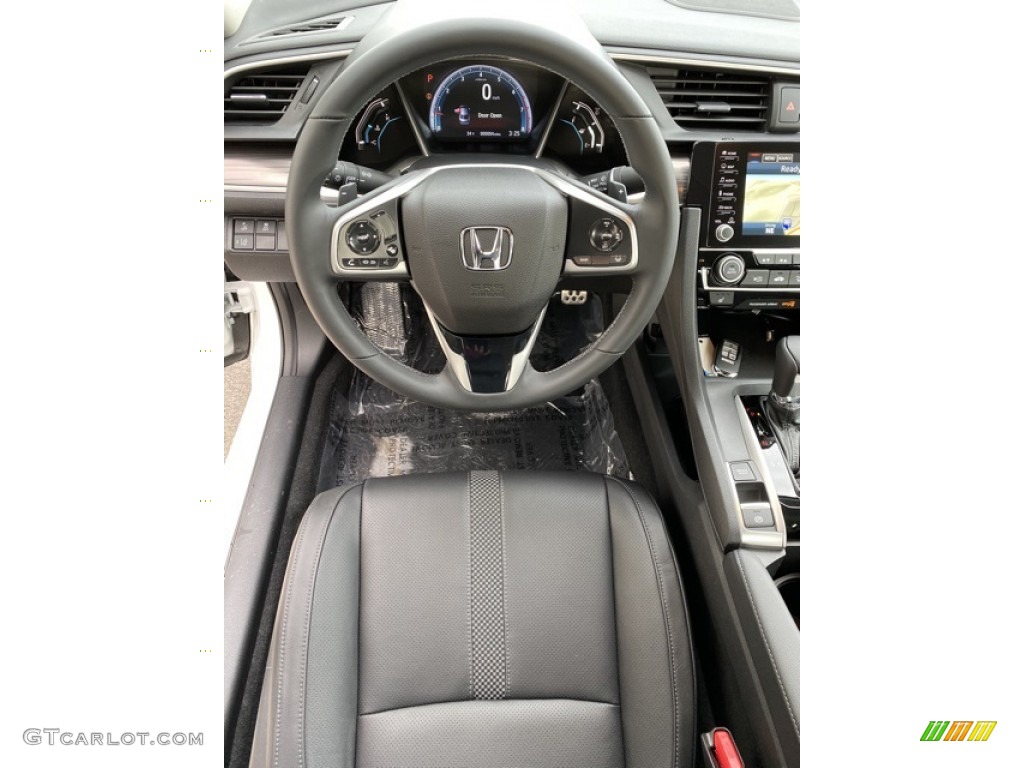 2020 Honda Civic Touring Sedan Black Steering Wheel Photo #136054192