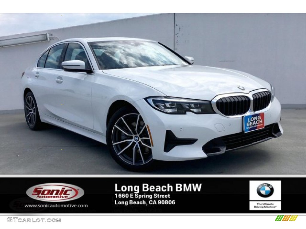 2020 3 Series 330i Sedan - Alpine White / Black photo #1