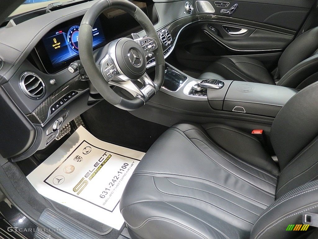 Black Interior 2019 Mercedes-Benz S AMG 63 4Matic Sedan Photo #136055304