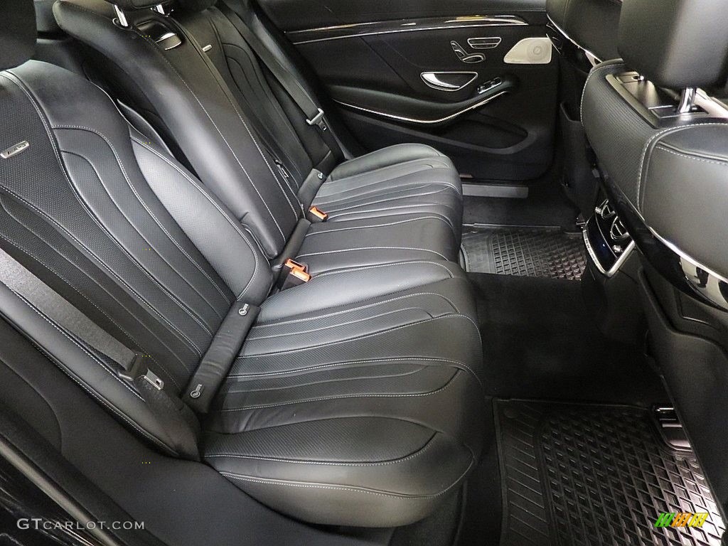 2019 Mercedes-Benz S AMG 63 4Matic Sedan Rear Seat Photo #136055412
