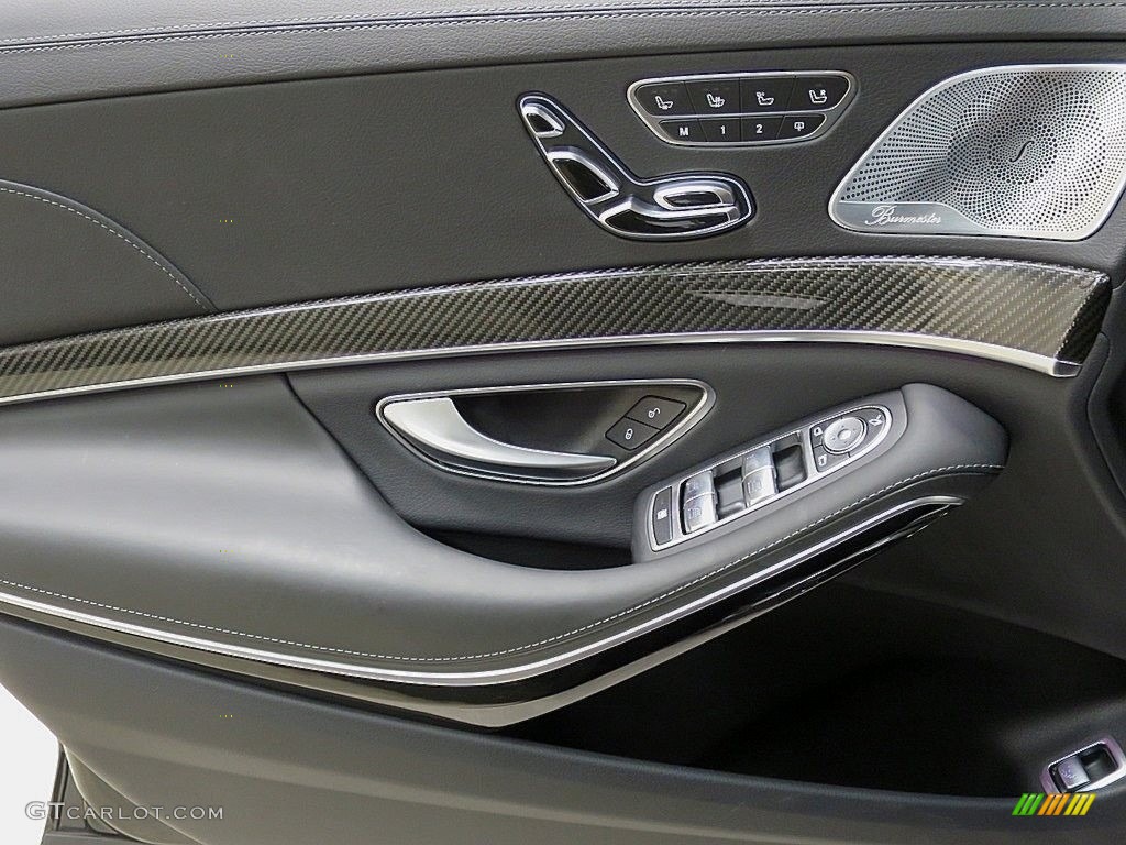 2019 Mercedes-Benz S AMG 63 4Matic Sedan Black Door Panel Photo #136055448