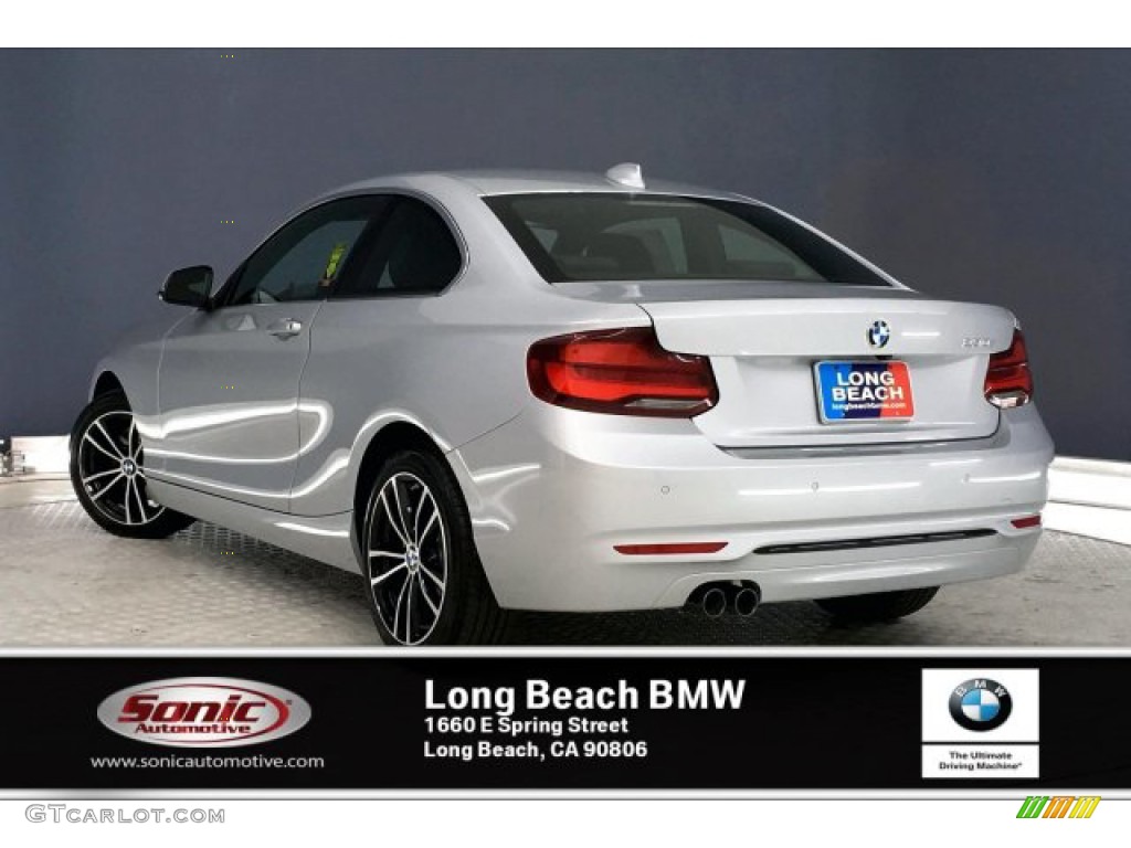 2020 2 Series 230i Coupe - Glacier Silver Metallic / Black photo #2