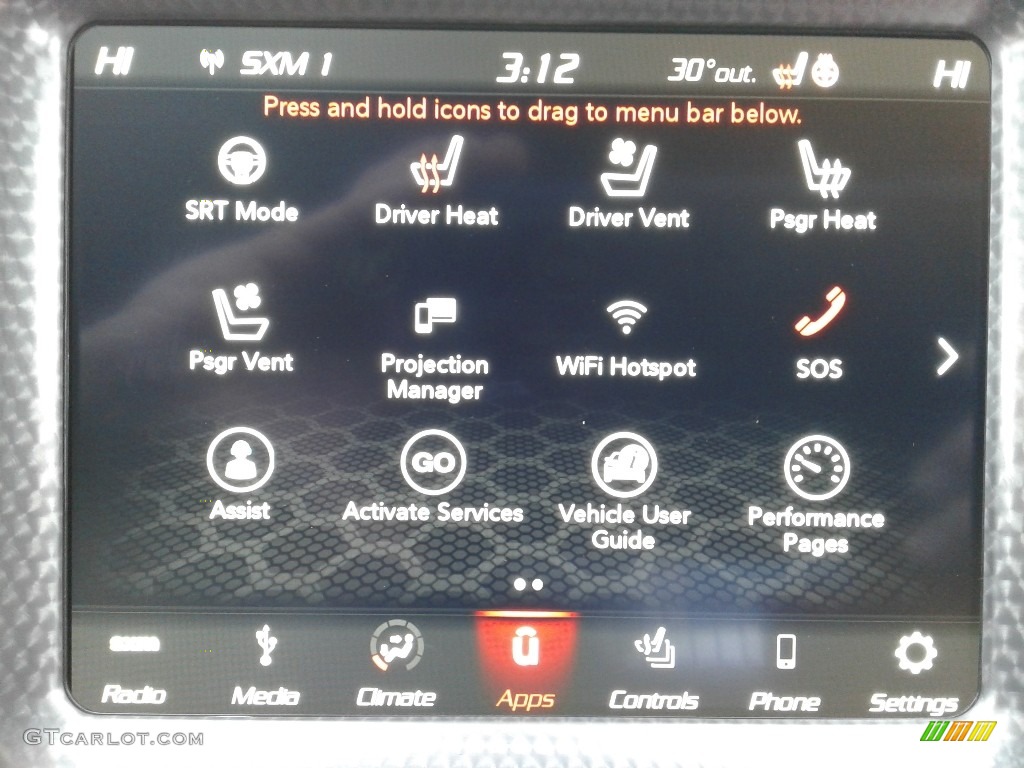 2019 Dodge Challenger SRT Hellcat Redeye Widebody Controls Photo #136059288