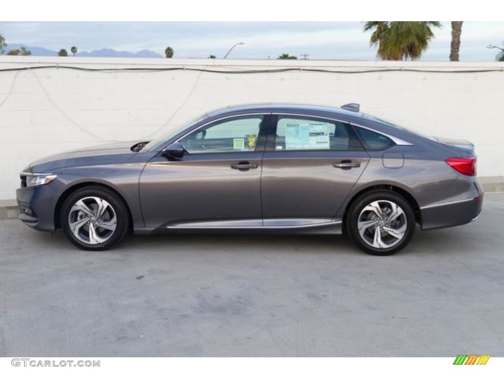 2020 Accord EX-L Sedan - Modern Steel Metallic / Black photo #9