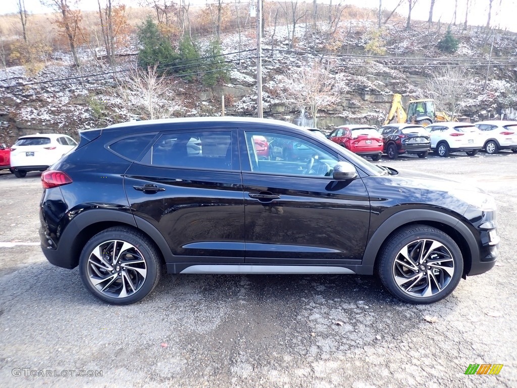 Black Noir Pearl 2020 Hyundai Tucson Sport AWD Exterior Photo #136065852