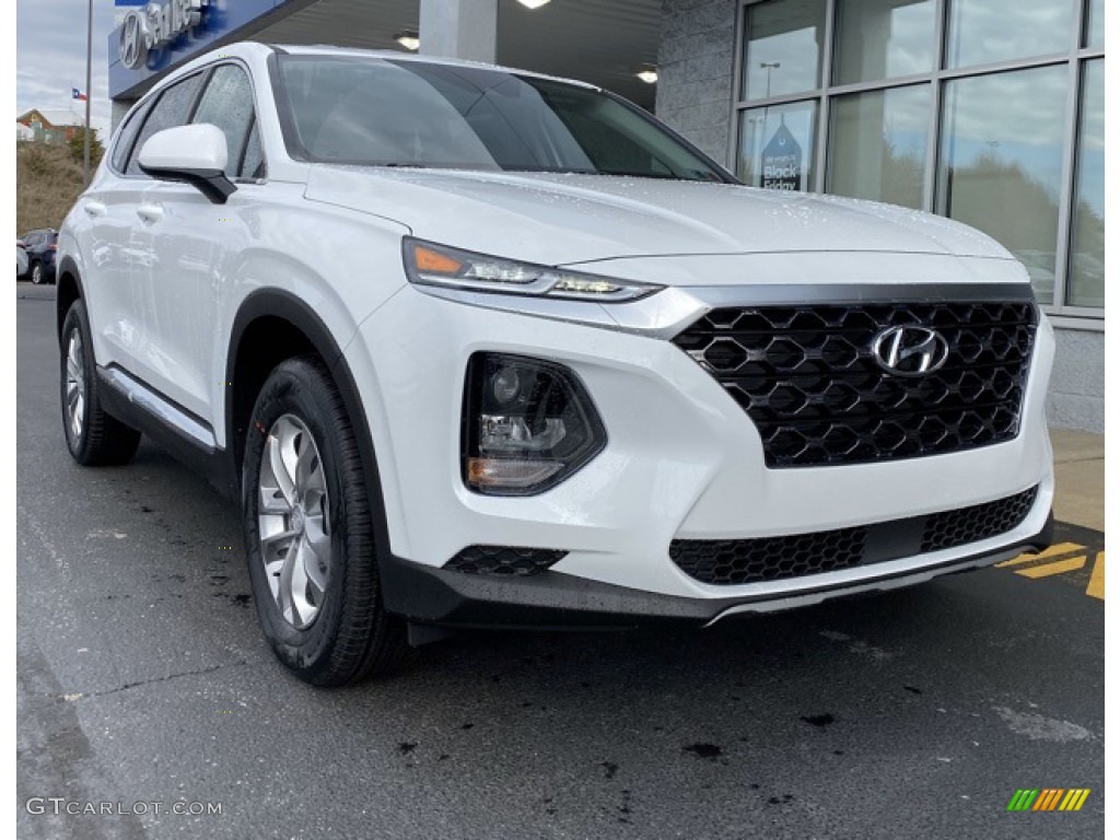 2020 Santa Fe SE AWD - Quartz White / Black photo #1