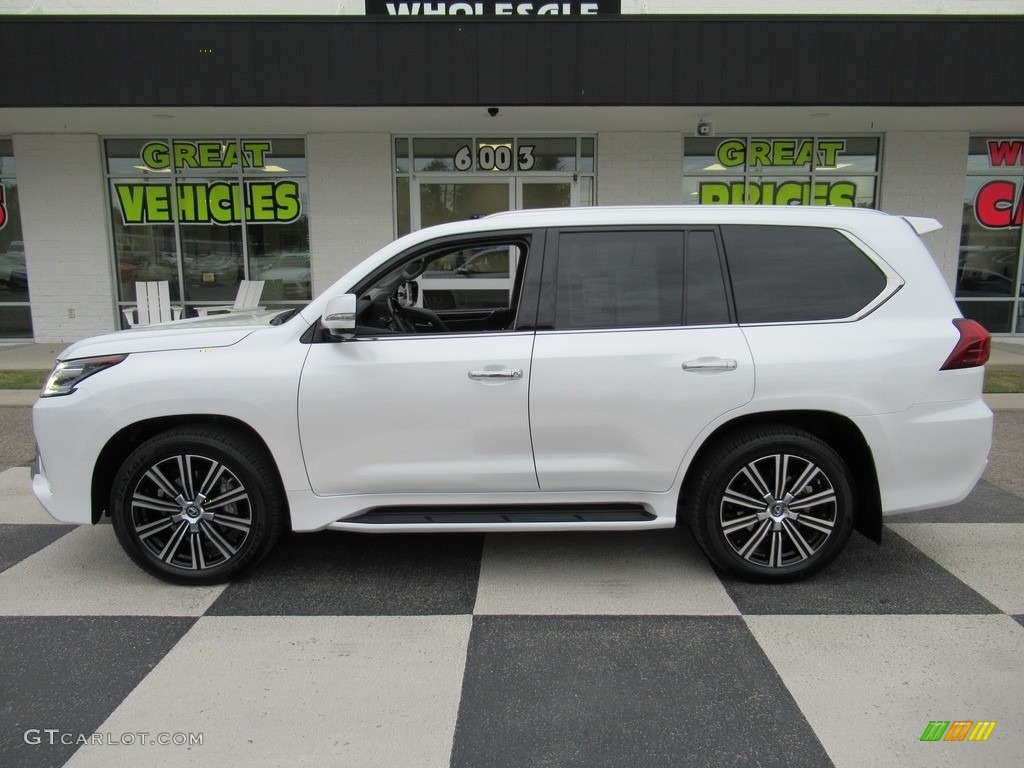 2019 LX 570 - Eminent White Pearl / Black photo #1