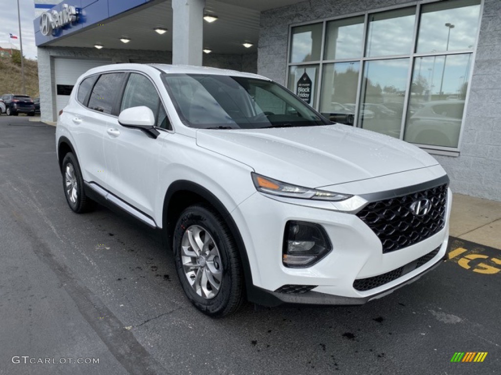 2020 Santa Fe SE AWD - Quartz White / Black photo #2