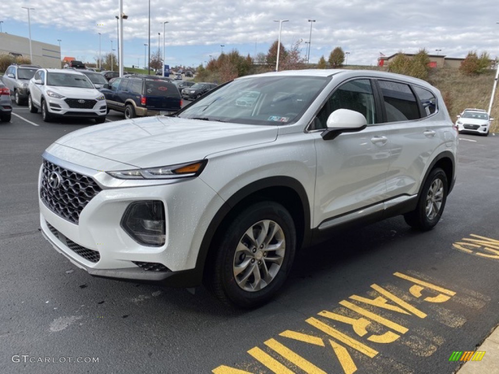 2020 Santa Fe SE AWD - Quartz White / Black photo #7