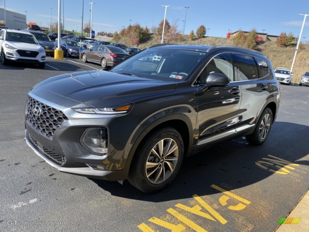 2020 Santa Fe SEL AWD - Portofino Gray / Black photo #7