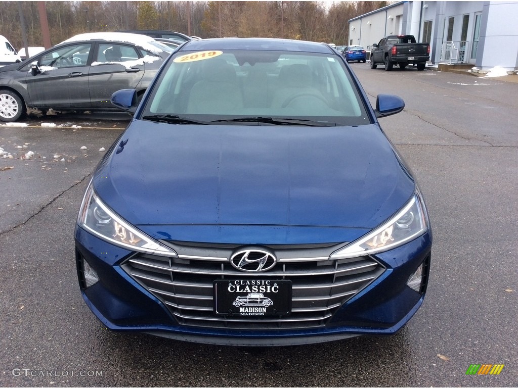2019 Elantra SEL - Lakeside Blue / Gray photo #4