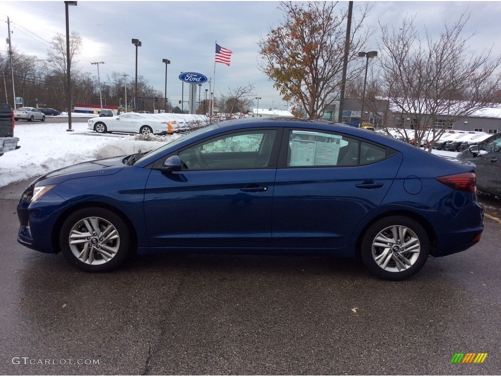 2019 Elantra SEL - Lakeside Blue / Gray photo #6
