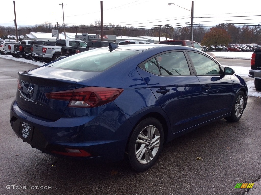 2019 Elantra SEL - Lakeside Blue / Gray photo #9