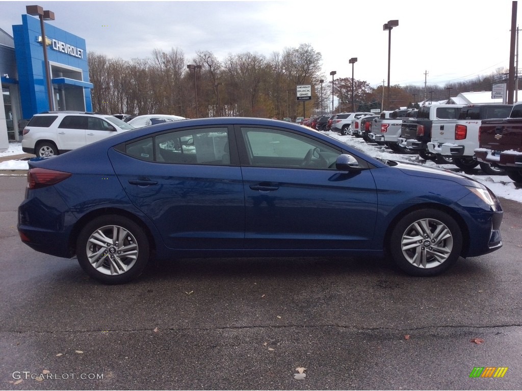 2019 Elantra SEL - Lakeside Blue / Gray photo #10