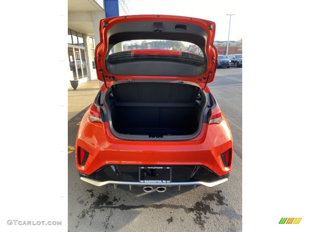 2020 Veloster Turbo - Sunset Orange / Black photo #20