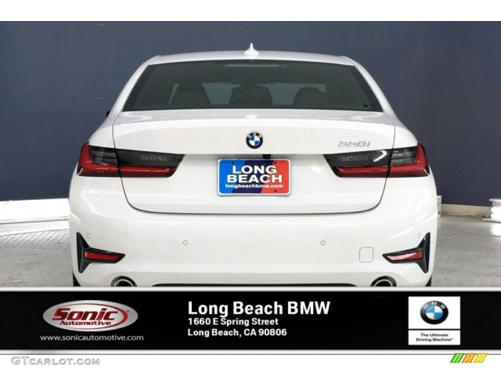 2020 3 Series 330i Sedan - Alpine White / Black photo #3