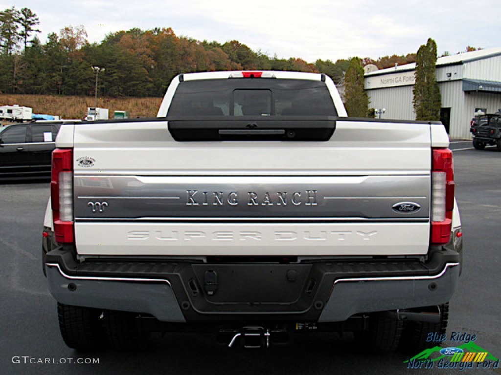 2019 F450 Super Duty King Ranch Crew Cab 4x4 - White Platinum Metallic Tri-Coat / King Ranch Java photo #4