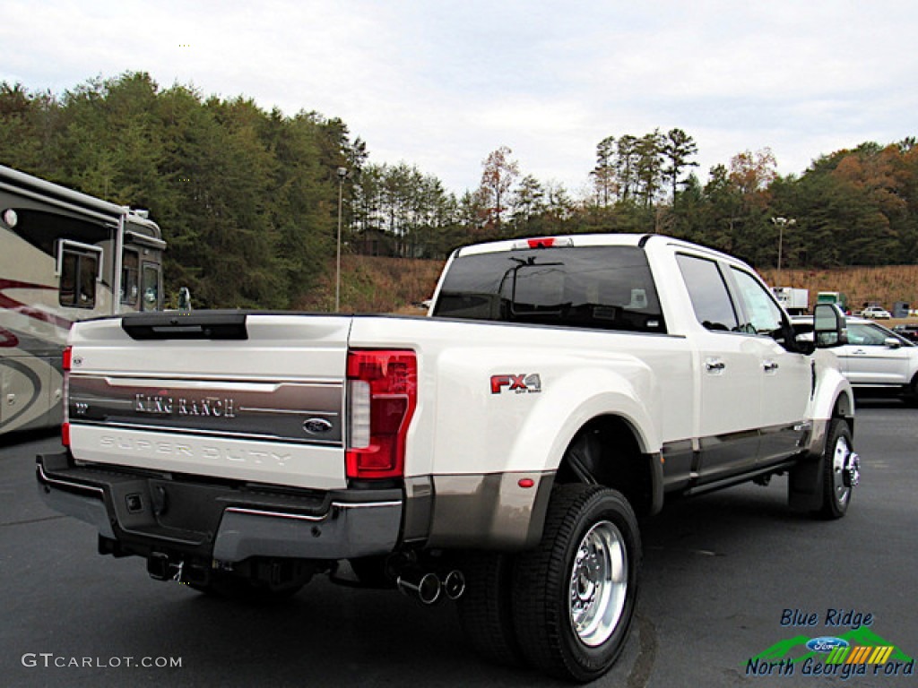 2019 F450 Super Duty King Ranch Crew Cab 4x4 - White Platinum Metallic Tri-Coat / King Ranch Java photo #5