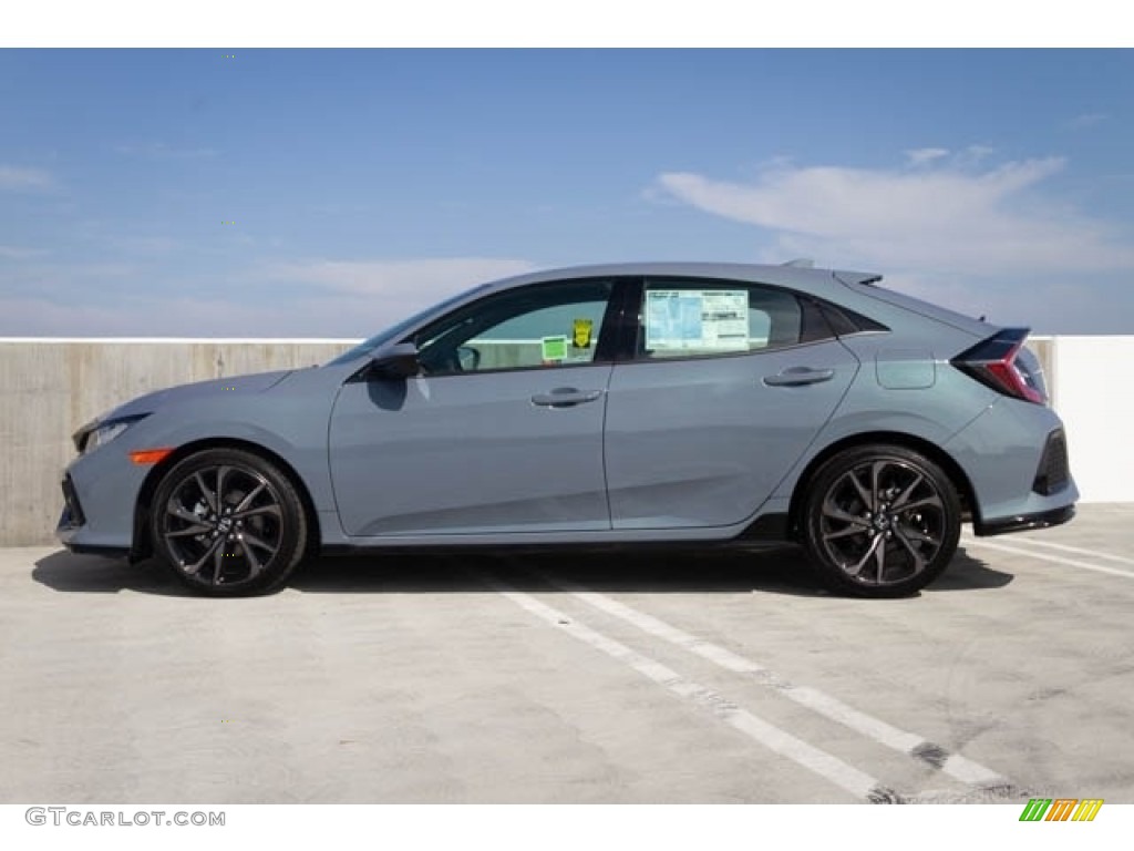 2020 Civic Sport Hatchback - Sonic Gray Pearl / Black photo #5