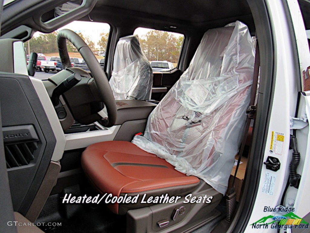 2019 F450 Super Duty King Ranch Crew Cab 4x4 - White Platinum Metallic Tri-Coat / King Ranch Java photo #10