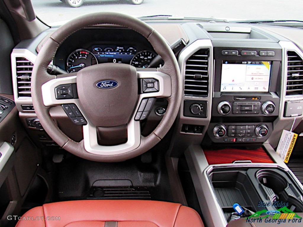 2019 F450 Super Duty King Ranch Crew Cab 4x4 - White Platinum Metallic Tri-Coat / King Ranch Java photo #15