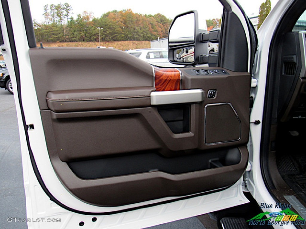 2019 F450 Super Duty King Ranch Crew Cab 4x4 - White Platinum Metallic Tri-Coat / King Ranch Java photo #32