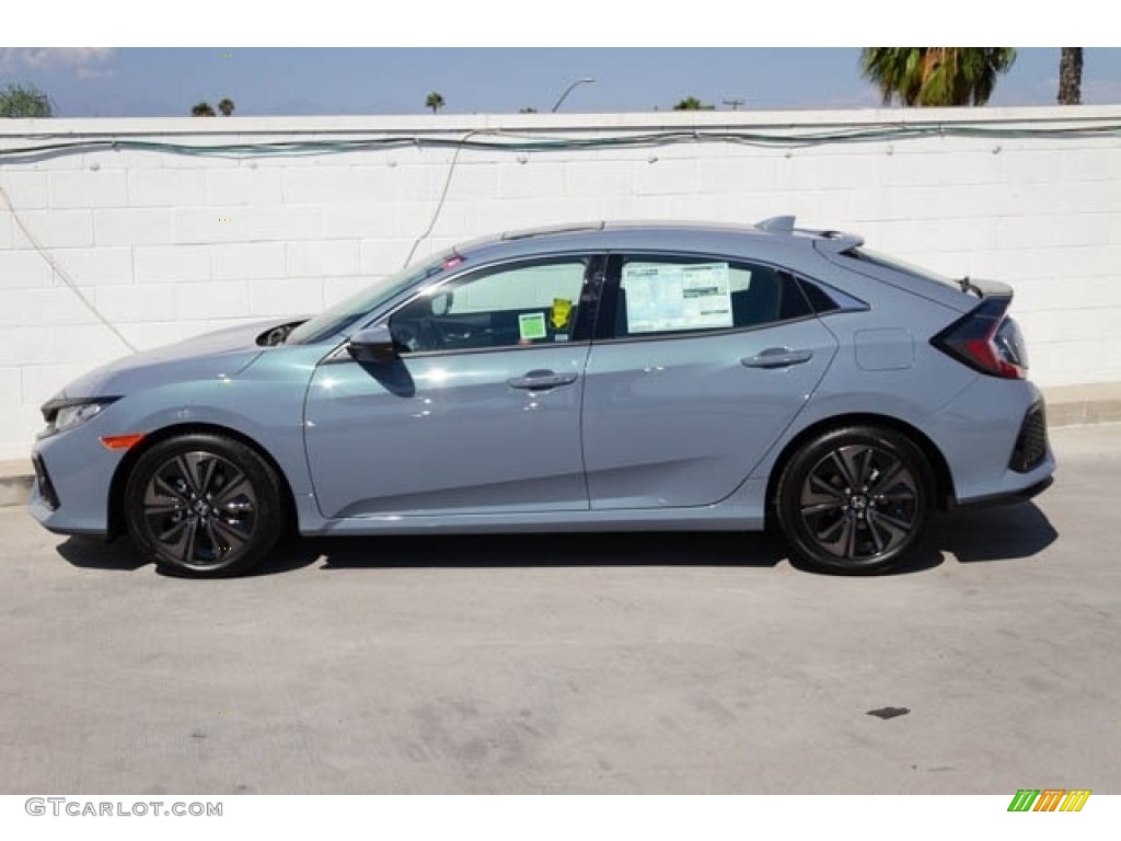 Sonic Gray Pearl 2020 Honda Civic EX-L Hatchback Exterior Photo #136078350