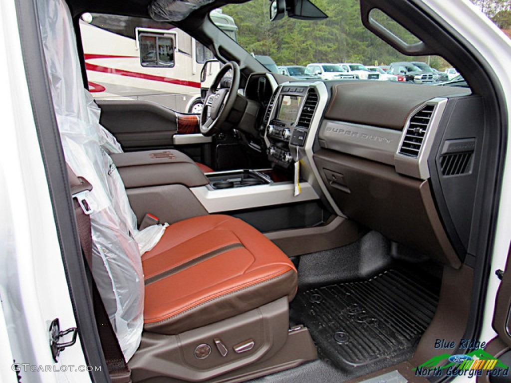 2019 F450 Super Duty King Ranch Crew Cab 4x4 - White Platinum Metallic Tri-Coat / King Ranch Java photo #34