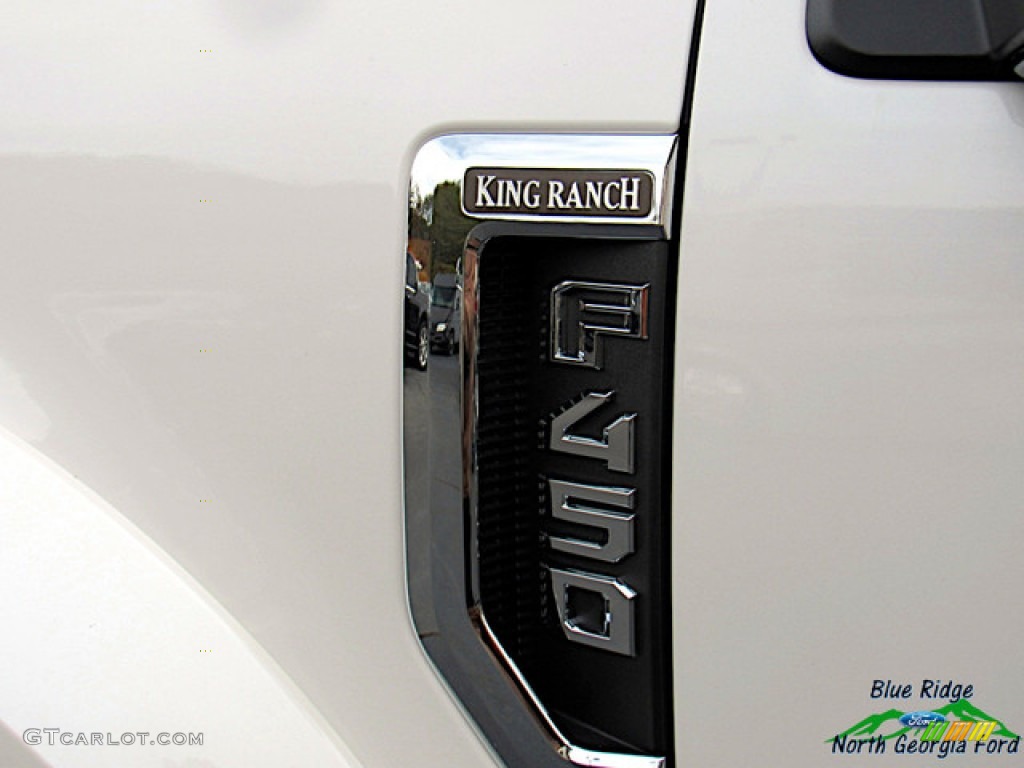 2019 F450 Super Duty King Ranch Crew Cab 4x4 - White Platinum Metallic Tri-Coat / King Ranch Java photo #40