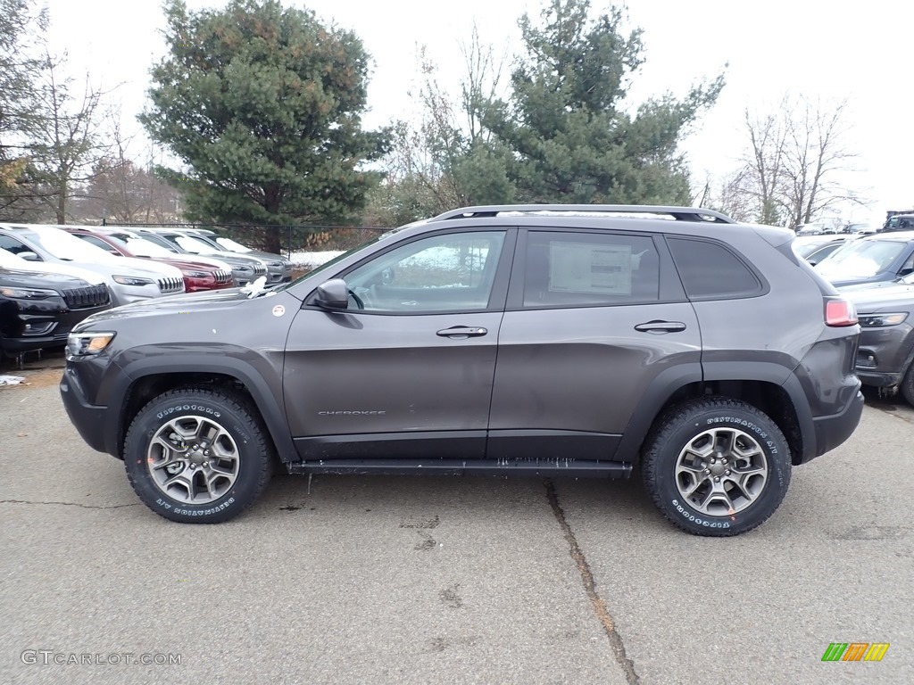 Granite Crystal Metallic 2020 Jeep Cherokee Trailhawk 4x4 Exterior Photo #136079900