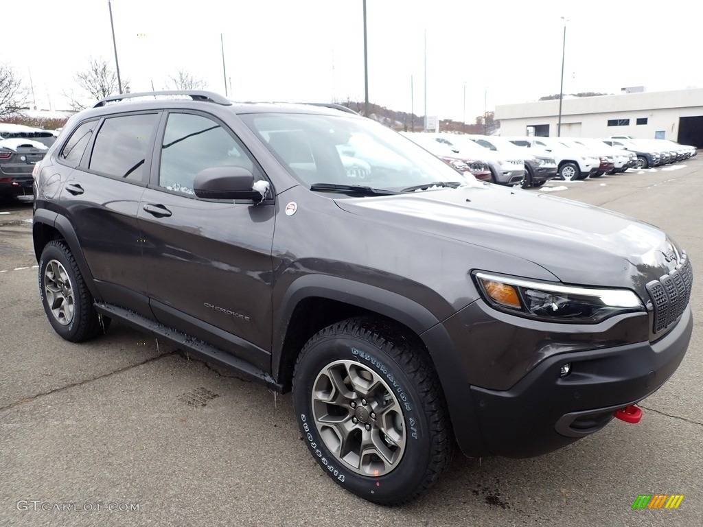 Granite Crystal Metallic 2020 Jeep Cherokee Trailhawk 4x4 Exterior Photo #136079950