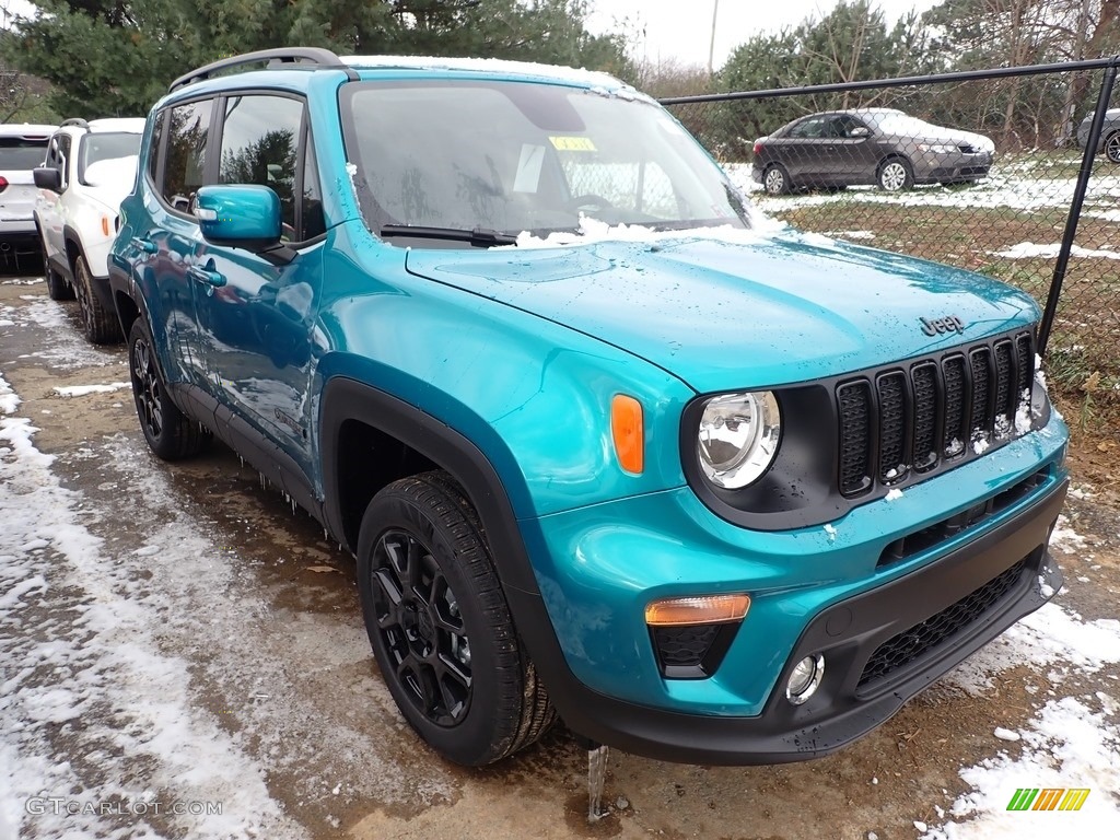 2020 Renegade Latitude 4x4 - Bikini Metallic / Black photo #6