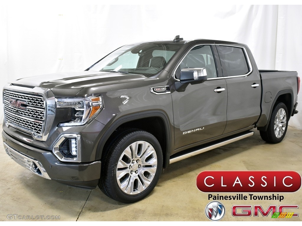 2020 Sierra 1500 Denali Crew Cab 4WD - Smokey Quartz Metallic / Dark Walnut/Dark Ash Gray photo #1