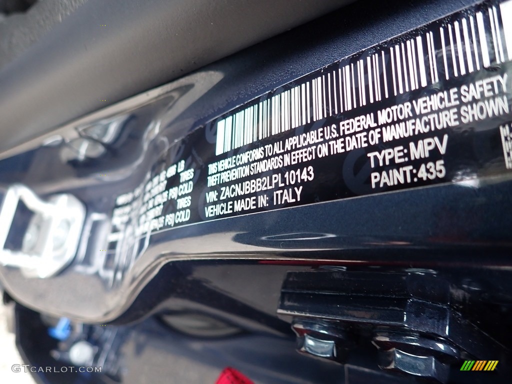 2020 Renegade Color Code 435 for Slate Blue Pearl Photo #136080387