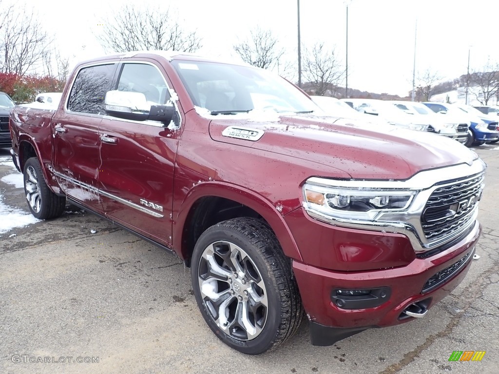 2019 1500 Limited Crew Cab 4x4 - Delmonico Red Pearl / Black photo #7