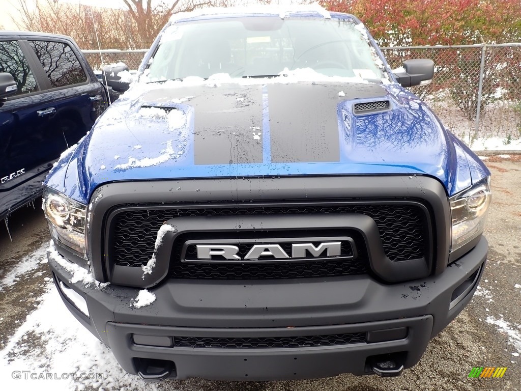 2019 1500 Classic Warlock Quad Cab 4x4 - Blue Streak Pearl / Black/Diesel Gray photo #6